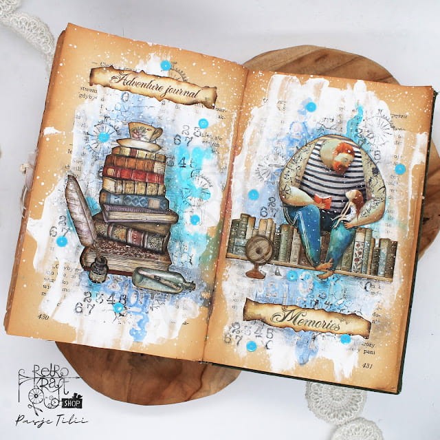 Zestaw papierów z elementami do wycięcia 15x30 Art Journal KB-AJ-07 Alchemy of Art