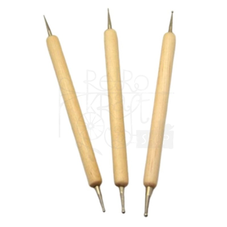 Zestaw 3 dłutek do embossingu 358245 Pentart