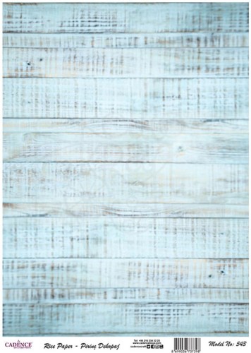 Papier ryżowy A4 niebieskie deski PR0543 Cadence