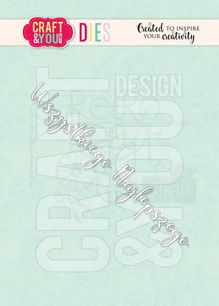 Wykrojnik napis Wszystkiego Najlepszego CW187 Craft&amp;You Design