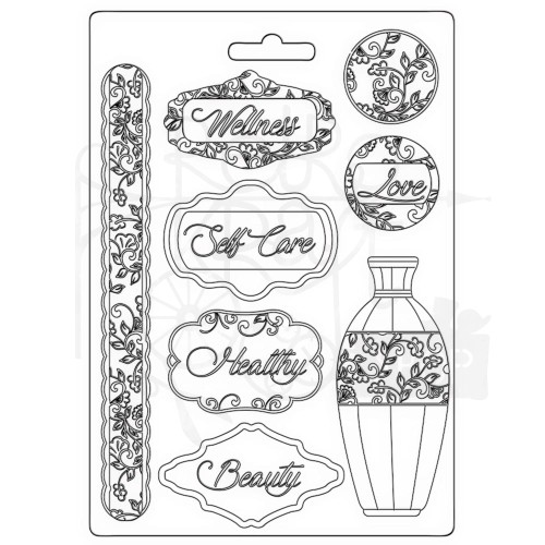 Foremka tekstura A5 Rose Parfum Plates Dekoracje K3PTA5636 Stamperia