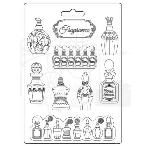 Foremka A4 Rose Parfum Fragrance Butelki z perfumami K3PTA4552 Stamperia