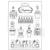 Foremka A4 Rose Parfum Fragrance Butelki z perfumami K3PTA4552 Stamperia