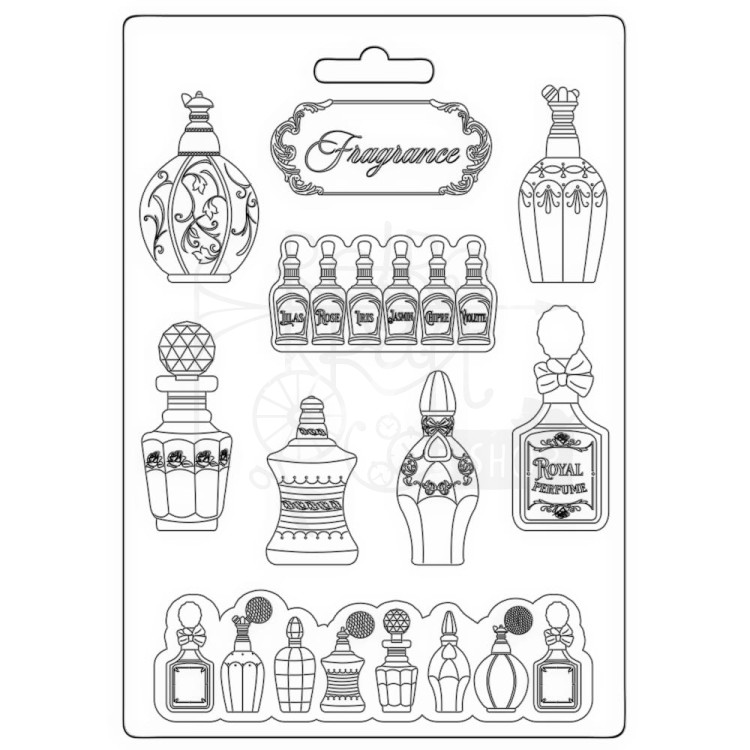 Foremka A4 Rose Parfum Fragrance Butelki z perfumami K3PTA4552 Stamperia