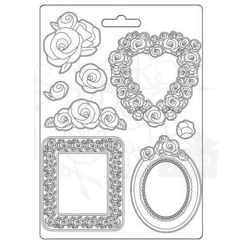 Foremka A4 Rose Parfum Frames Ramki K3PTA4554 Stamperia