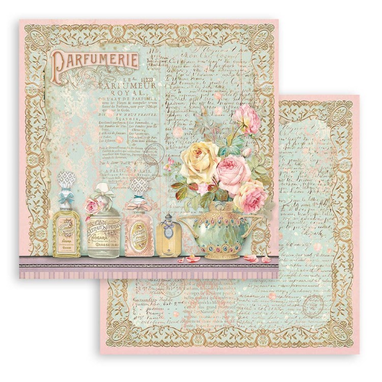 Zestaw papierów 15x15 Rose Parfum SBBXS26 Stamperia