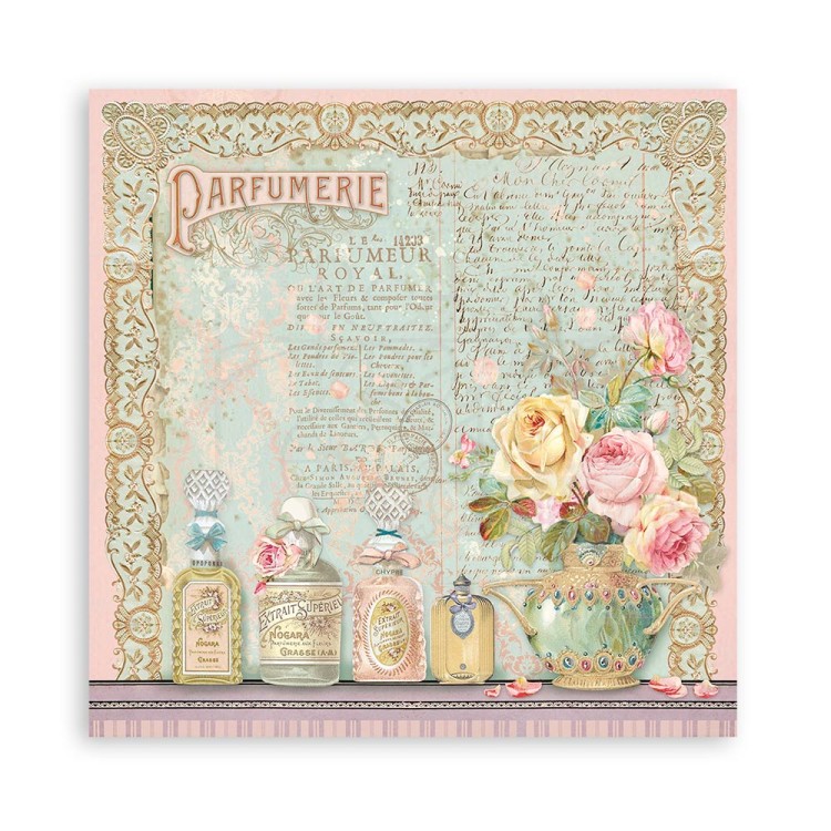 Zestaw papierów 15x15 Rose Parfum SBBXS26 Stamperia