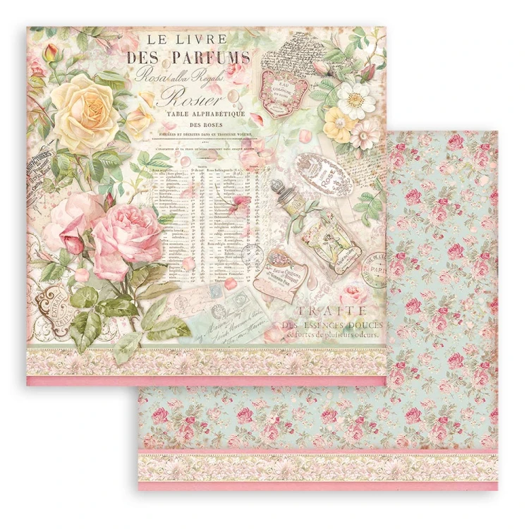 Zestaw papierów 15x15 Rose Parfum SBBXS26 Stamperia