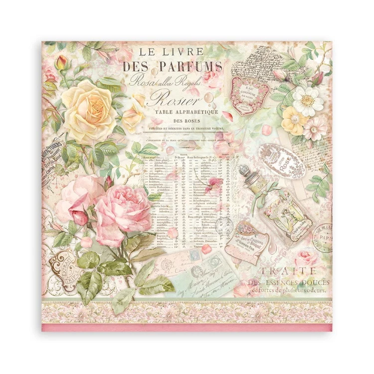 Zestaw papierów 15x15 Rose Parfum SBBXS26 Stamperia