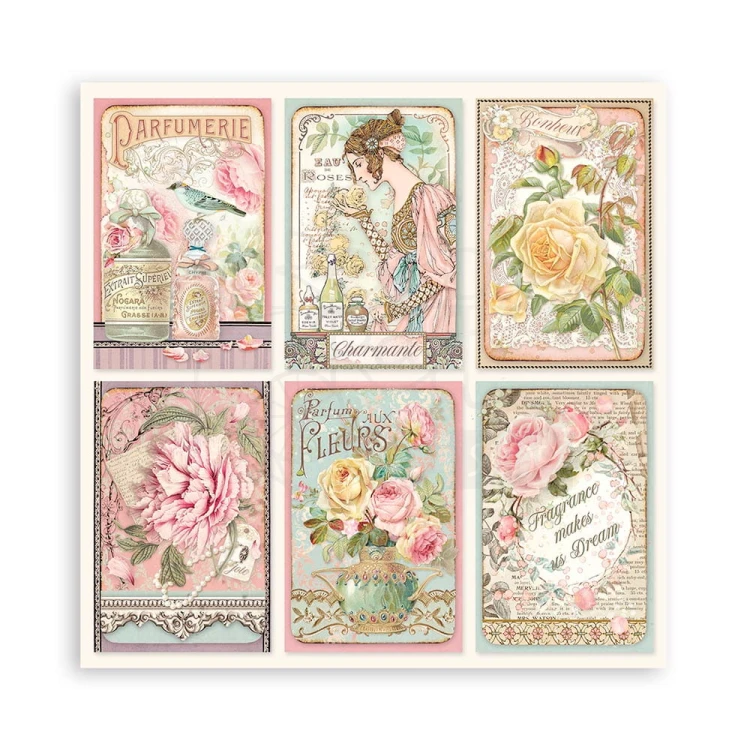 Zestaw papierów 15x15 Rose Parfum SBBXS26 Stamperia