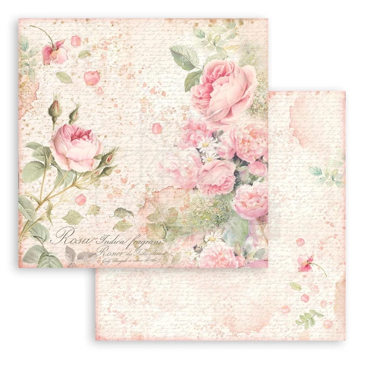 Zestaw papierów 15x15 Rose Parfum SBBXS26 Stamperia