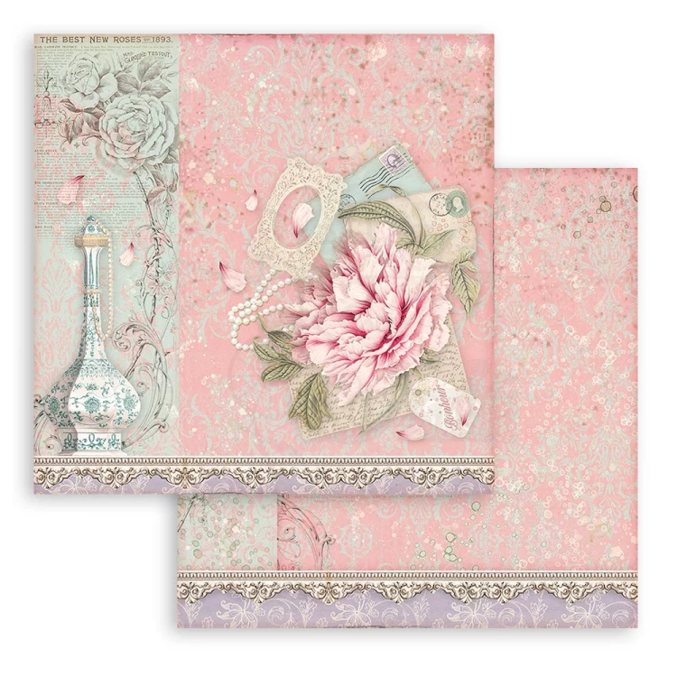 Zestaw papierów 15x15 Rose Parfum SBBXS26 Stamperia