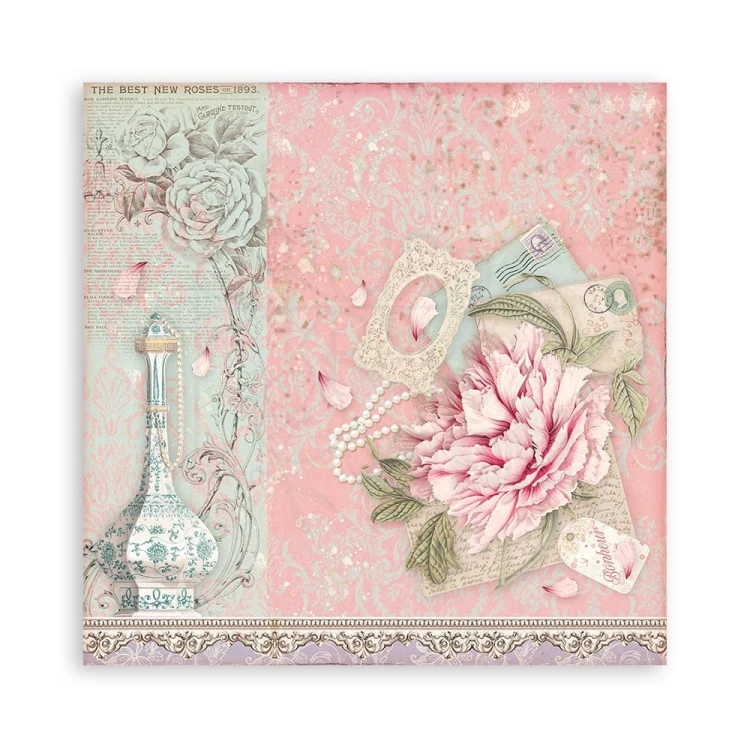 Zestaw papierów 15x15 Rose Parfum SBBXS26 Stamperia