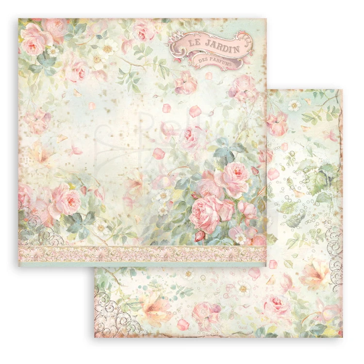 Zestaw papierów 15x15 Rose Parfum SBBXS26 Stamperia