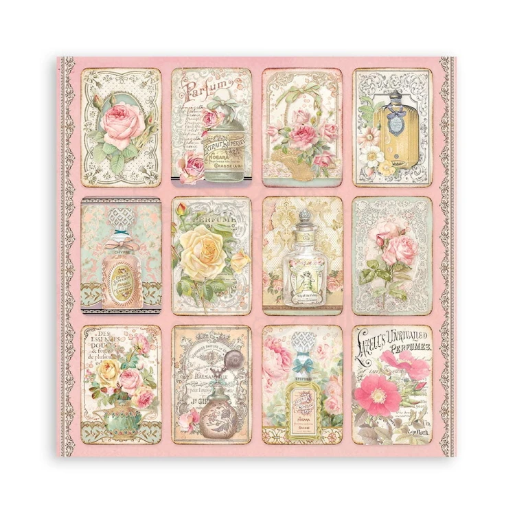 Zestaw papierów 15x15 Rose Parfum SBBXS26 Stamperia