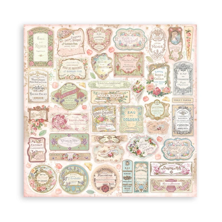Zestaw papierów 15x15 Rose Parfum SBBXS26 Stamperia