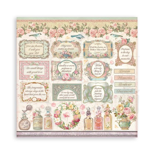 Zestaw papierów 20x20 Rose Parfum SBBS73 Stamperia
