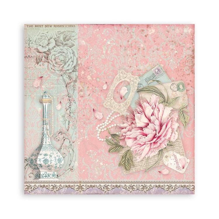 Zestaw papierów 20x20 Rose Parfum SBBS73 Stamperia
