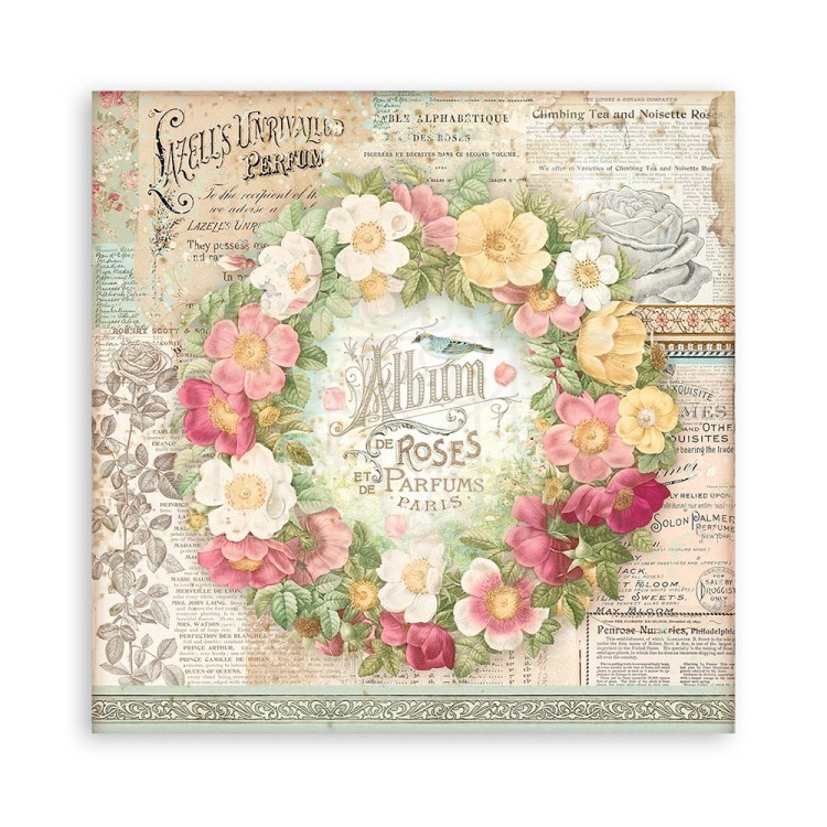 Zestaw papierów 20x20 Rose Parfum SBBS73 Stamperia
