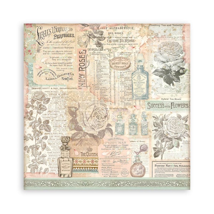 Zestaw papierów 20x20 Rose Parfum SBBS73 Stamperia