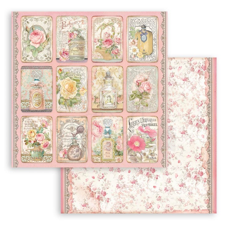 Zestaw papierów 20x20 Rose Parfum SBBS73 Stamperia