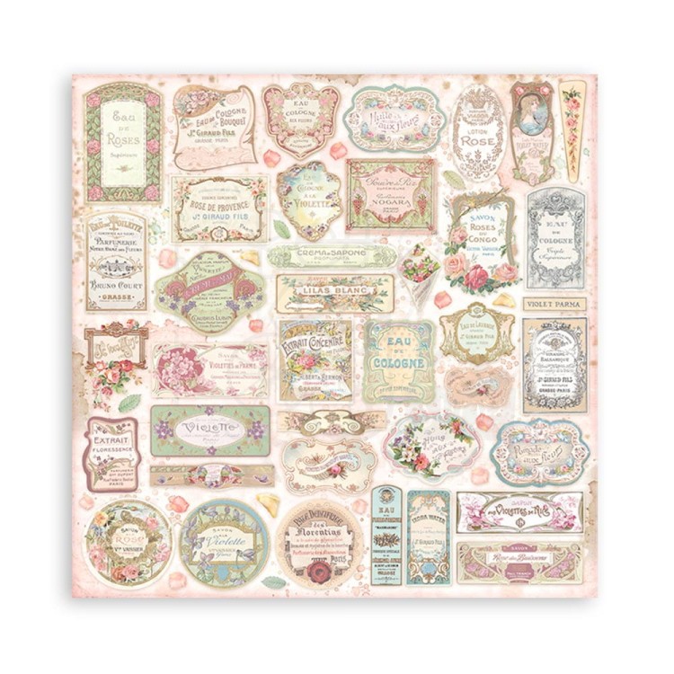 Zestaw papierów 20x20 Rose Parfum SBBS73 Stamperia