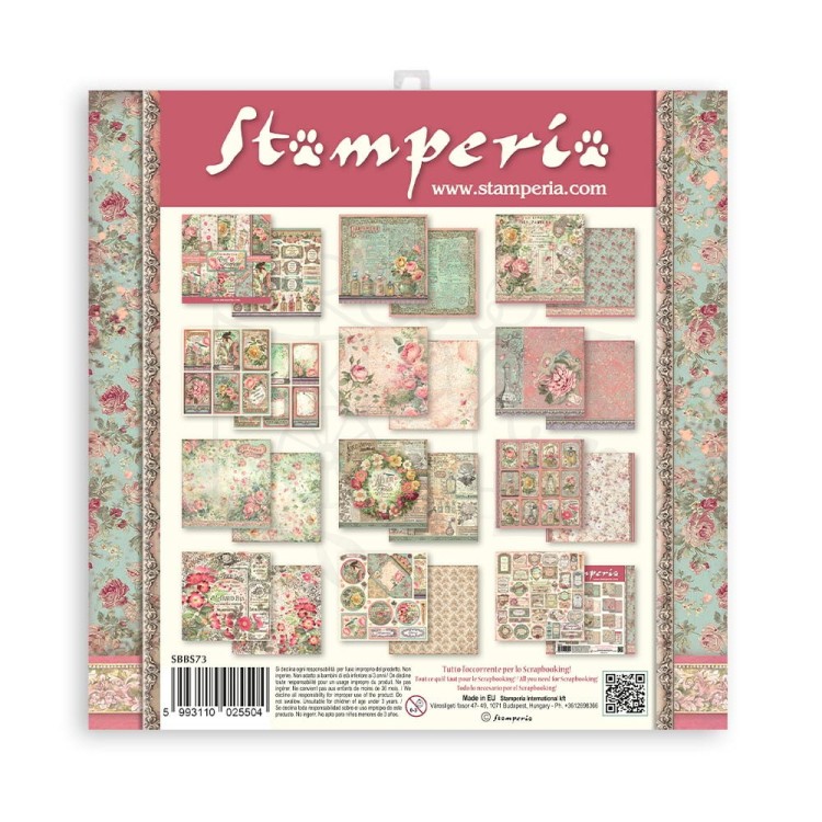 Zestaw papierów 20x20 Rose Parfum SBBS73 Stamperia