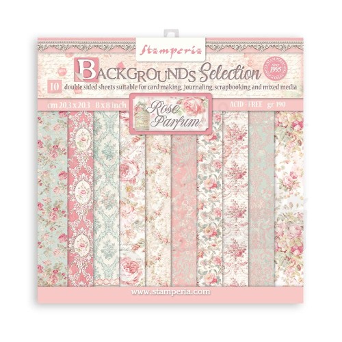Zestaw papierów 20x20 Rose Parfum Tła SBBS74 Stamperia