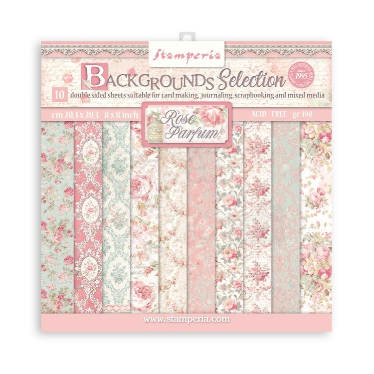 Zestaw papierów 20x20 Rose Parfum Tła SBBS74 Stamperia