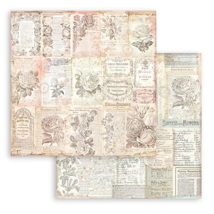 Zestaw papierów 20x20 Rose Parfum Tła SBBS74 Stamperia