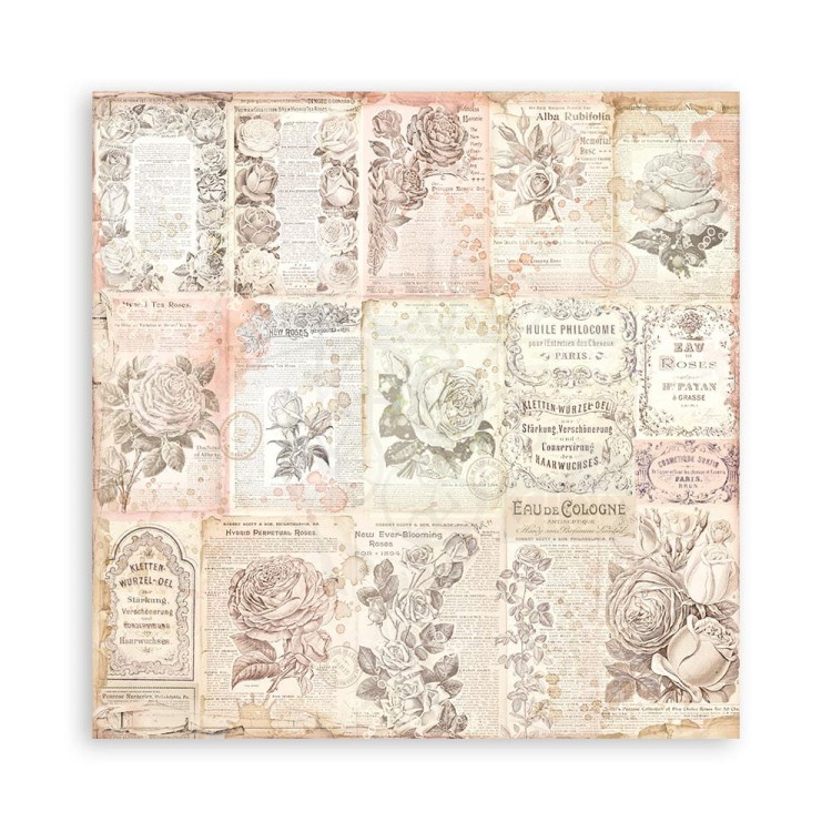 Zestaw papierów 20x20 Rose Parfum Tła SBBS74 Stamperia