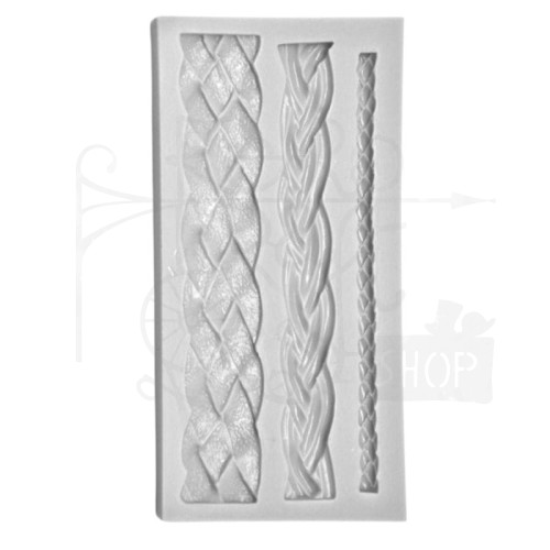 Foremka silikonowa 3 sznury plecione 91434 Pentart
