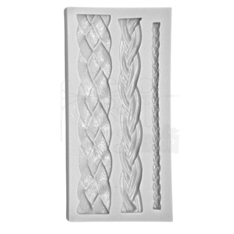 Foremka silikonowa 3 sznury plecione 91434 Pentart