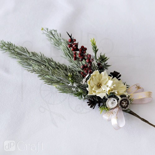Tasiemki White Christmas 6x2m DPTA-076 dpCraft