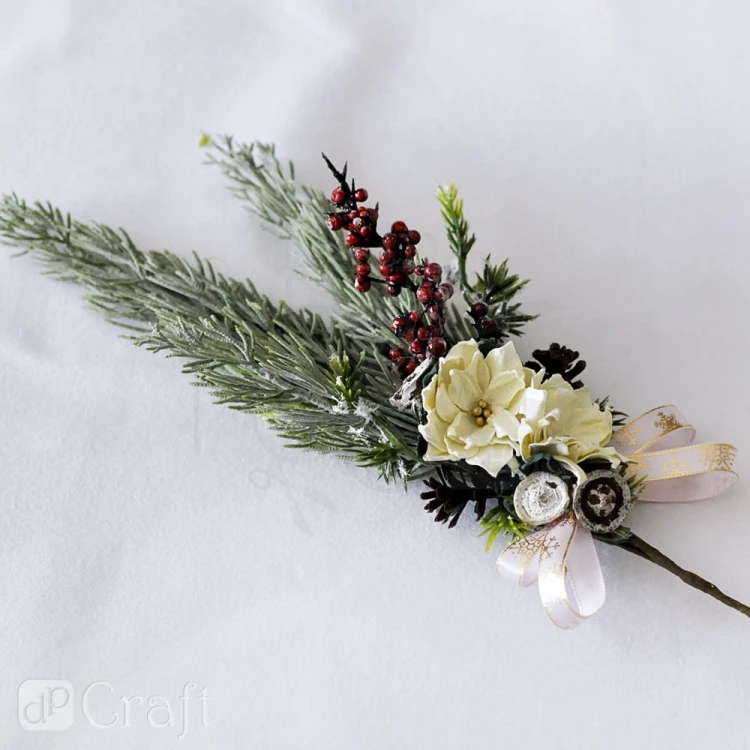 Tasiemki White Christmas 6x2m DPTA-076 dpCraft