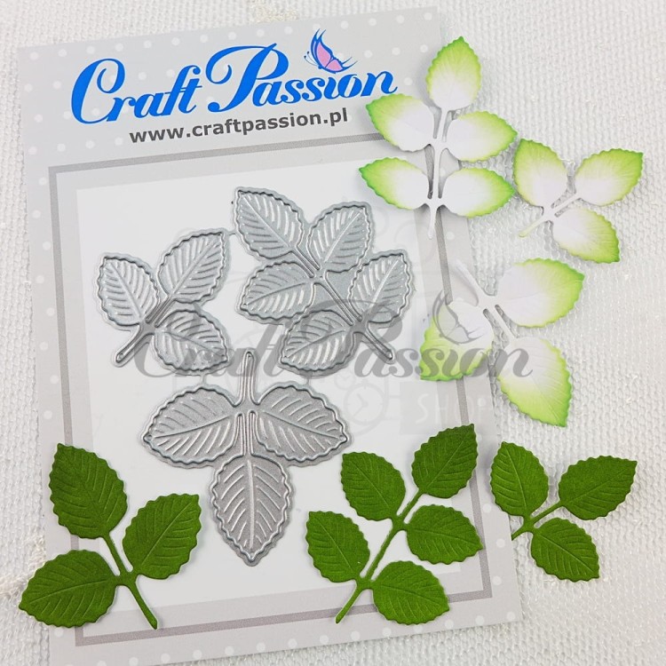 Komplet wykrojników listki róży CP-102 Craft Passion