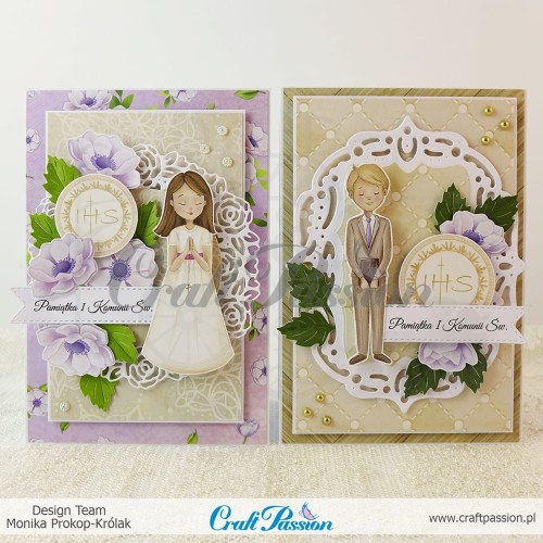 Papier 30x30 elementy do wycinania Communion Memories Komunia CP-CM-PIC Craft Passion