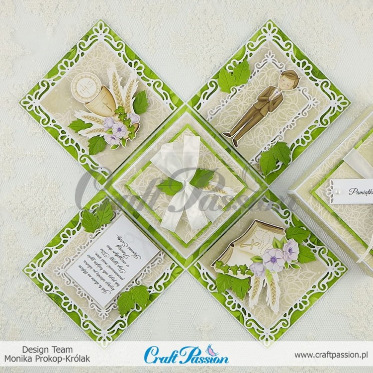 Papier 30x30 elementy do wycinania Communion Memories Komunia CP-CM-PIC Craft Passion
