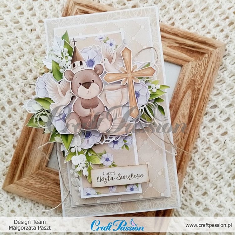 Papier 30x30 elementy do wycinania Baptism Memories Chrzest CP-BM-PIC Craft Passion