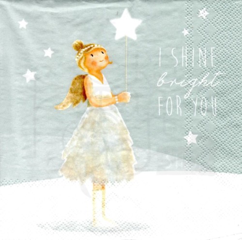 Serwetka 33x33 - Wróżka - I shine bright for you