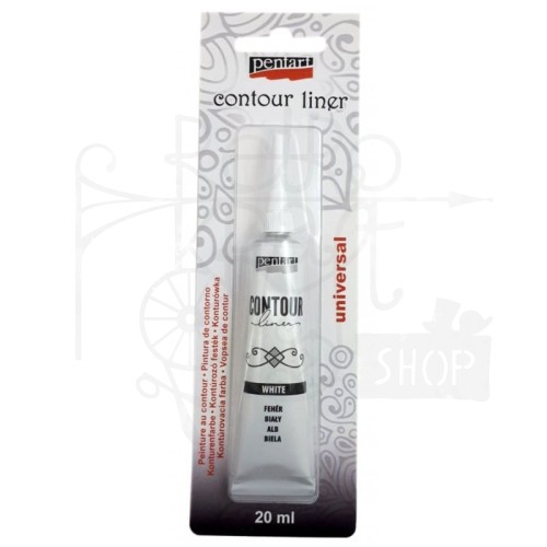 Konturówka 20ml biała 12866 Pentart