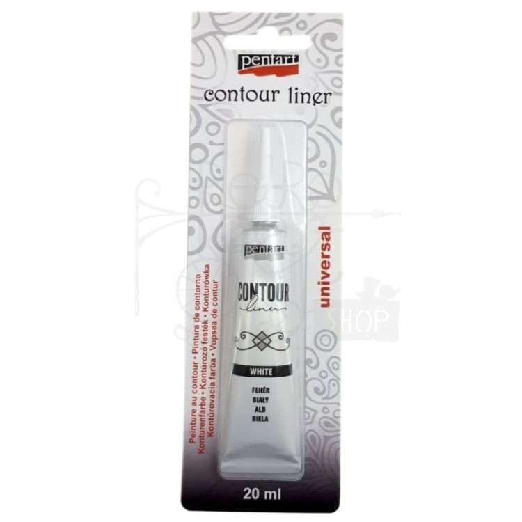 Konturówka 20ml biała 12866 Pentart