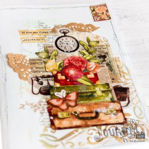 zdobne karty do art journalingu #8 - Times Clipping