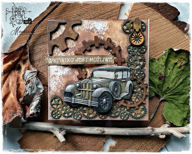 Foremka A4 Desire Vintage Cars K3PTA4553 Stamperia