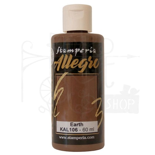 Farba akrylowa Allegro Earth Umbra ziemista 60ml KAL106 Stamperia