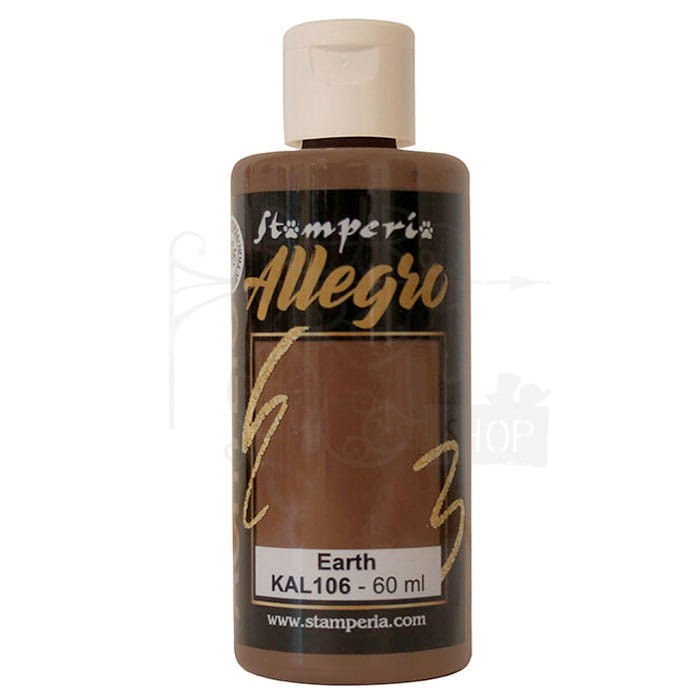 Farba akrylowa Allegro Earth Umbra ziemista 60ml KAL106 Stamperia