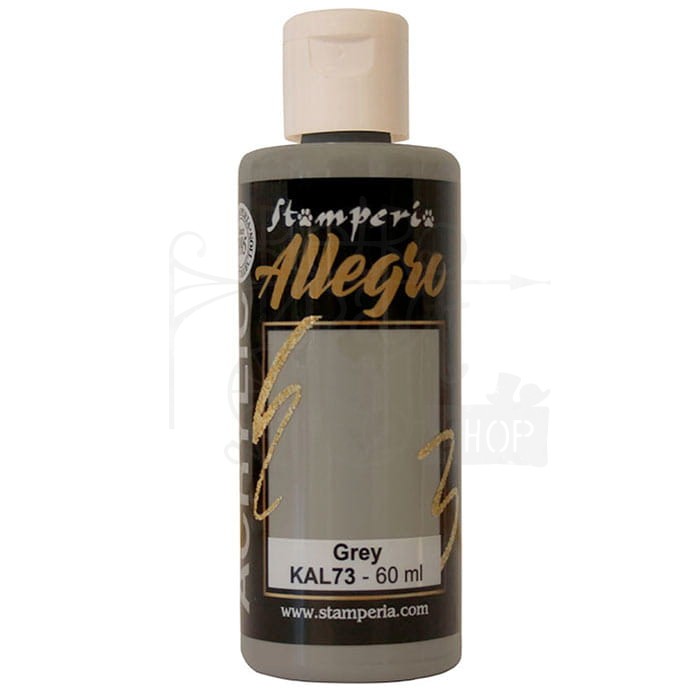 Farba akrylowa Allegro Grey Szary 60ml KAL73 Stamperia