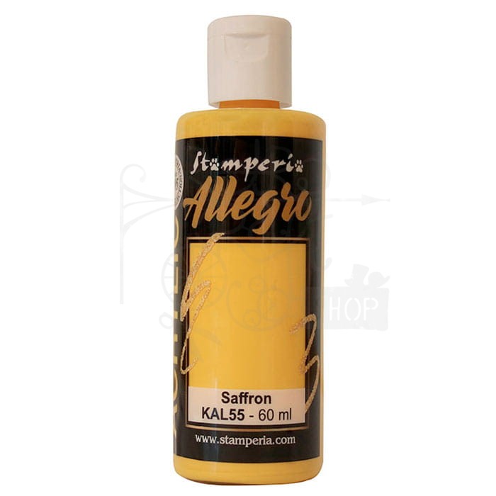 Farba akrylowa Allegro Saffron Szafranowy 60ml KAL55 Stamperia