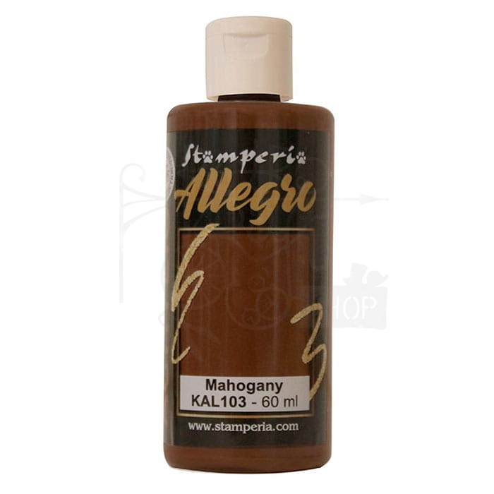 Farba akrylowa Allegro Mahogany Mahoniowy 60ml KAL103 Stamperia
