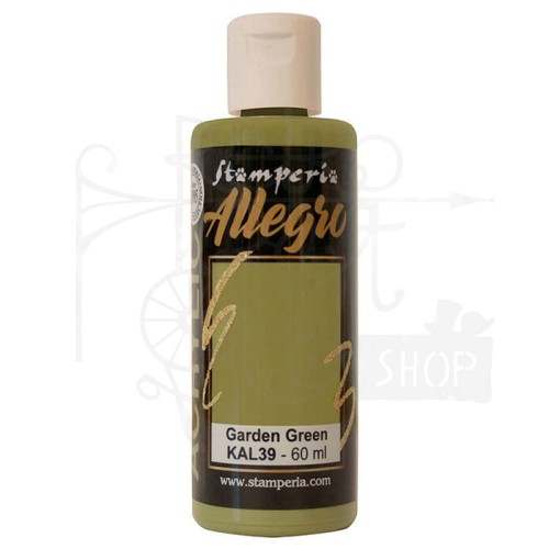 Farba akrylowa Allegro Garden green Zielony ogrodowy 60ml KAL39 Stamperia